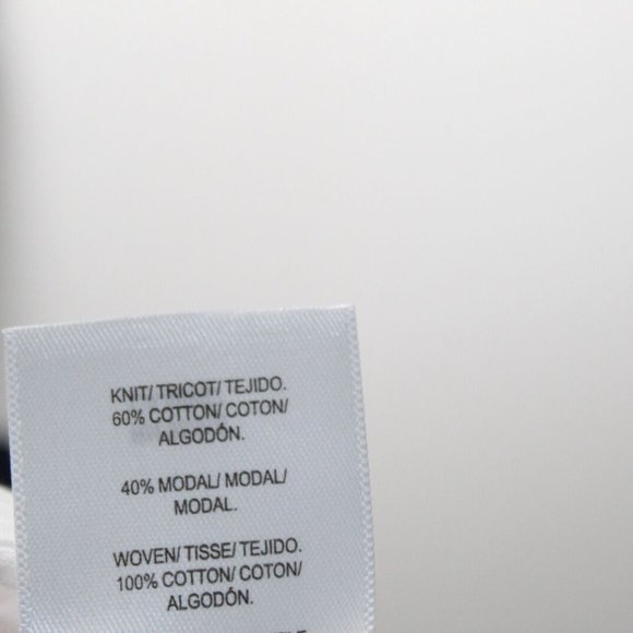 NWT Lucky Brand Short Sleeve Half Button Up Shirt White Women's Medium H13423 - Picture 7 of 10